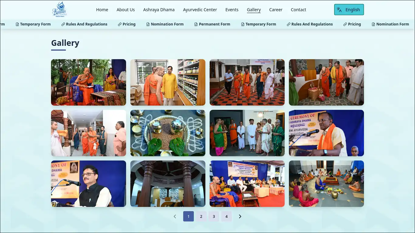 Landing Section in Kannada