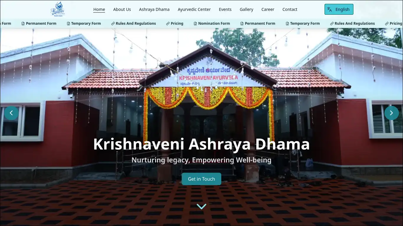 Landing Section in English